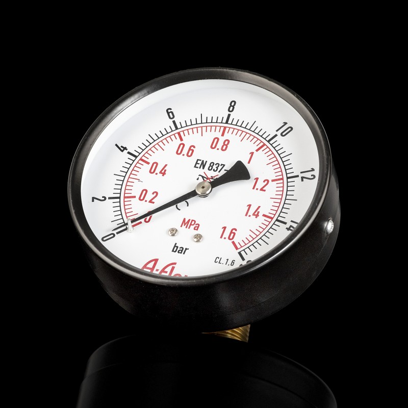 Манометр от 0 до 16бар из углерод стали D100м